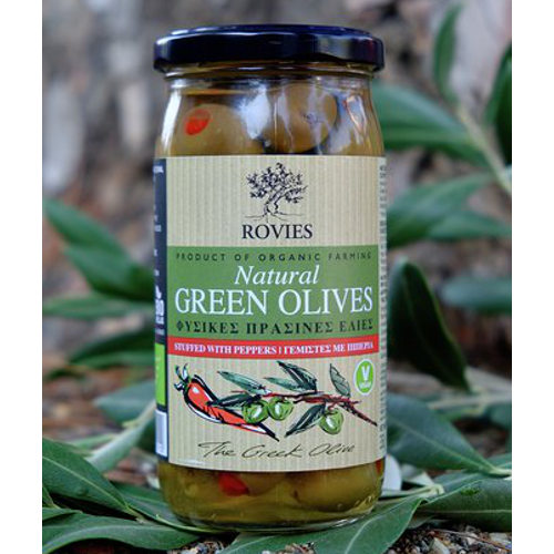 olive verdi bio ripiene peperoni rovies